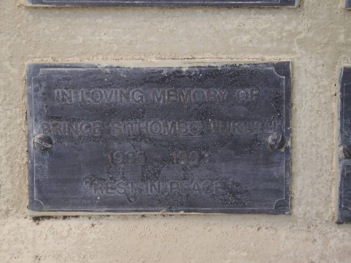 TUKULU Prince Sithombo 1935-199?