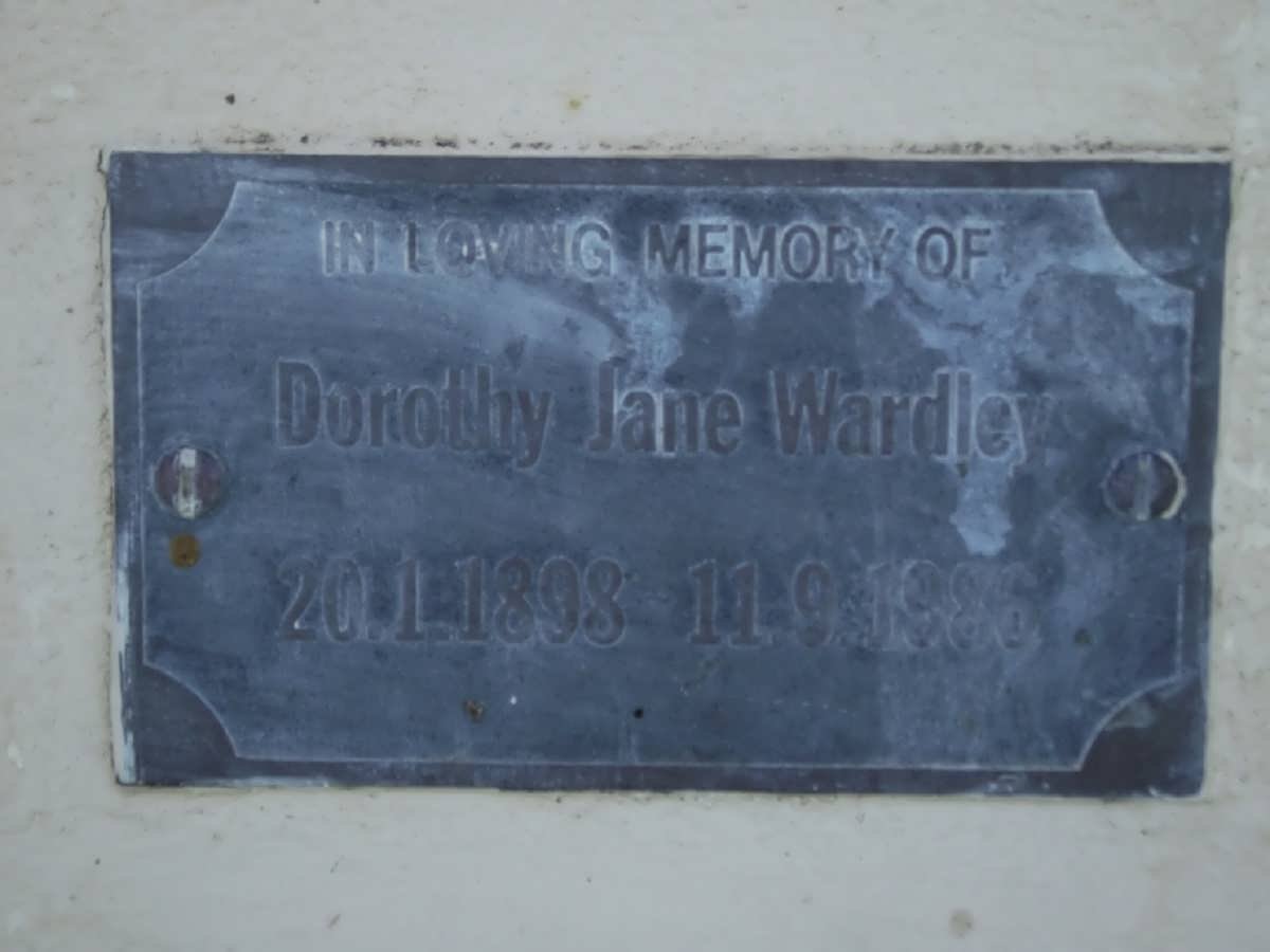 WARDLEY Dorothy Jane 1898-1986