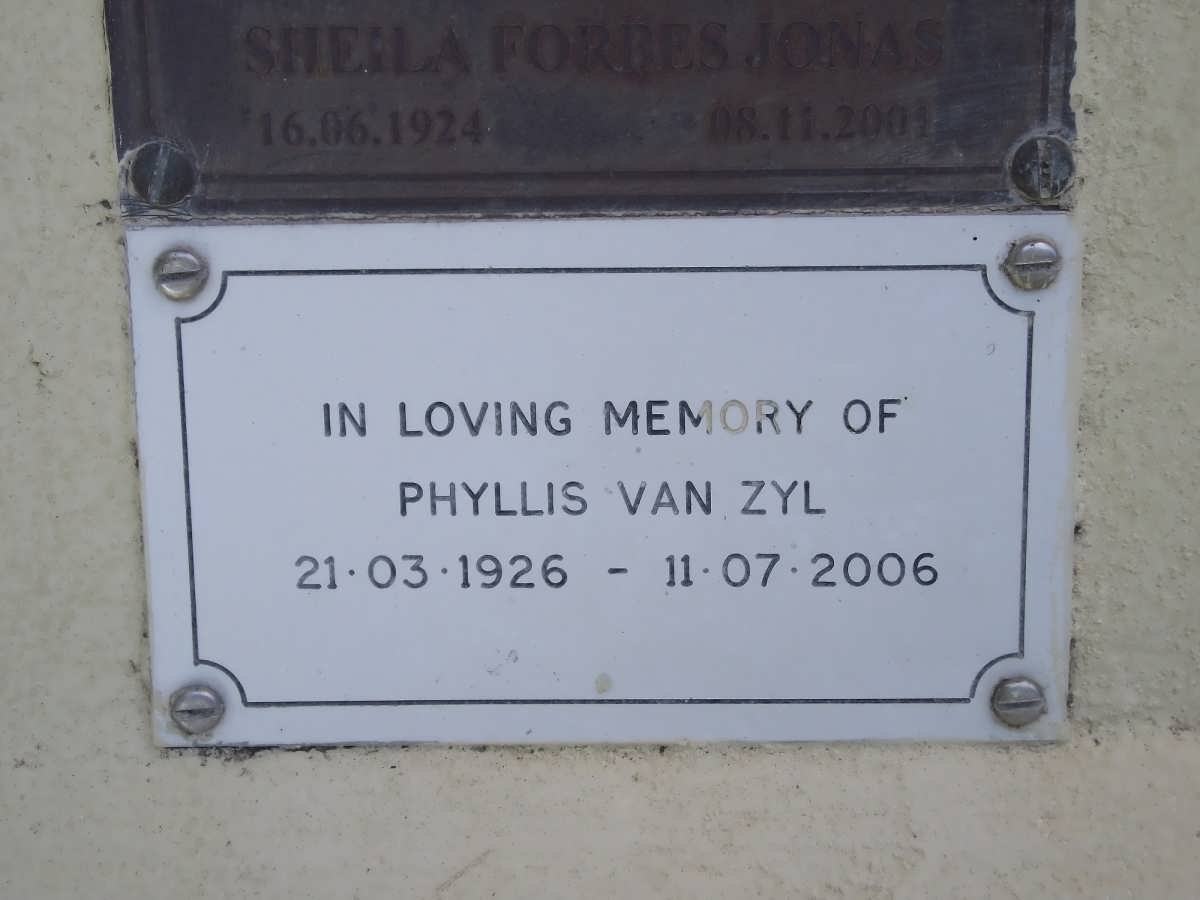 ZYL Phyllis, van 1926-2006