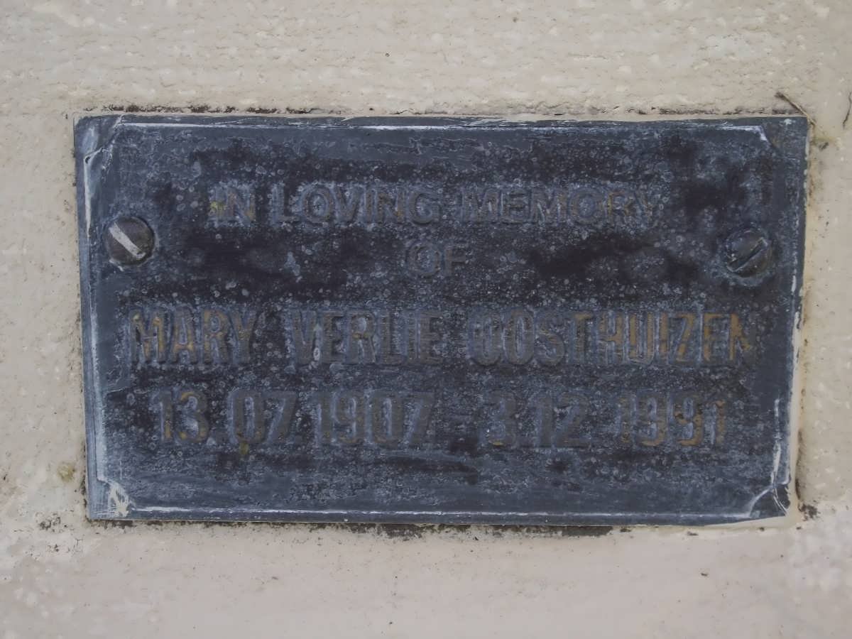 OOSTHUIZEN Mary Verle 1907-1991