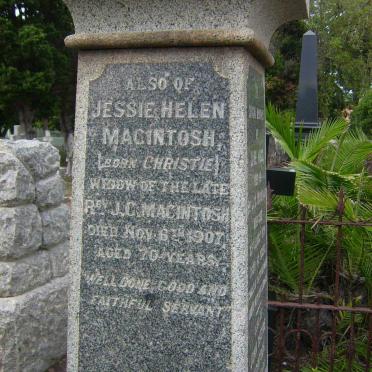 MACINTOSH Jessie Helen nee CHRISTIE -1907
