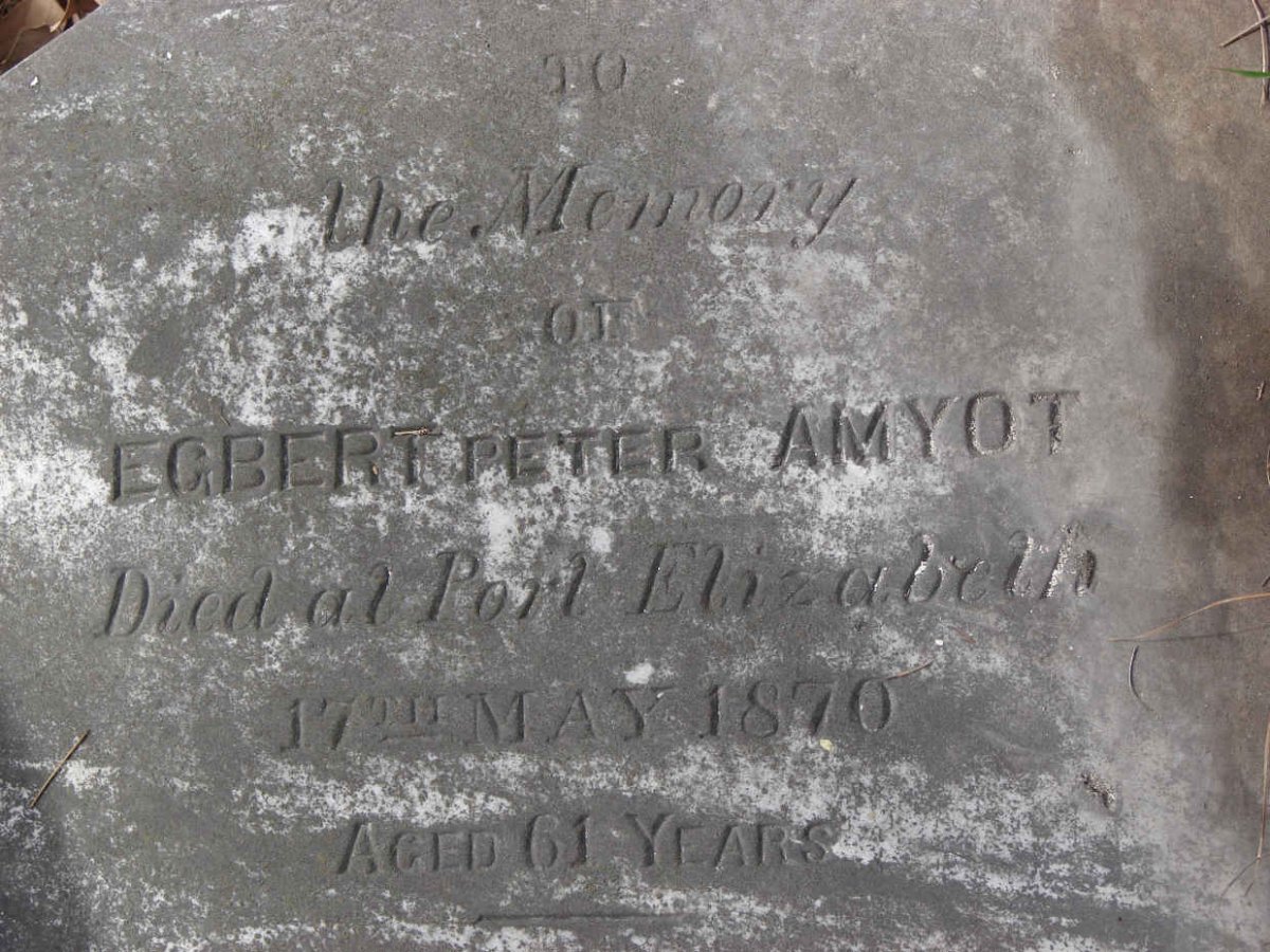 AMYOT Egbert Peter -1870