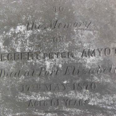 AMYOT Egbert Peter -1870