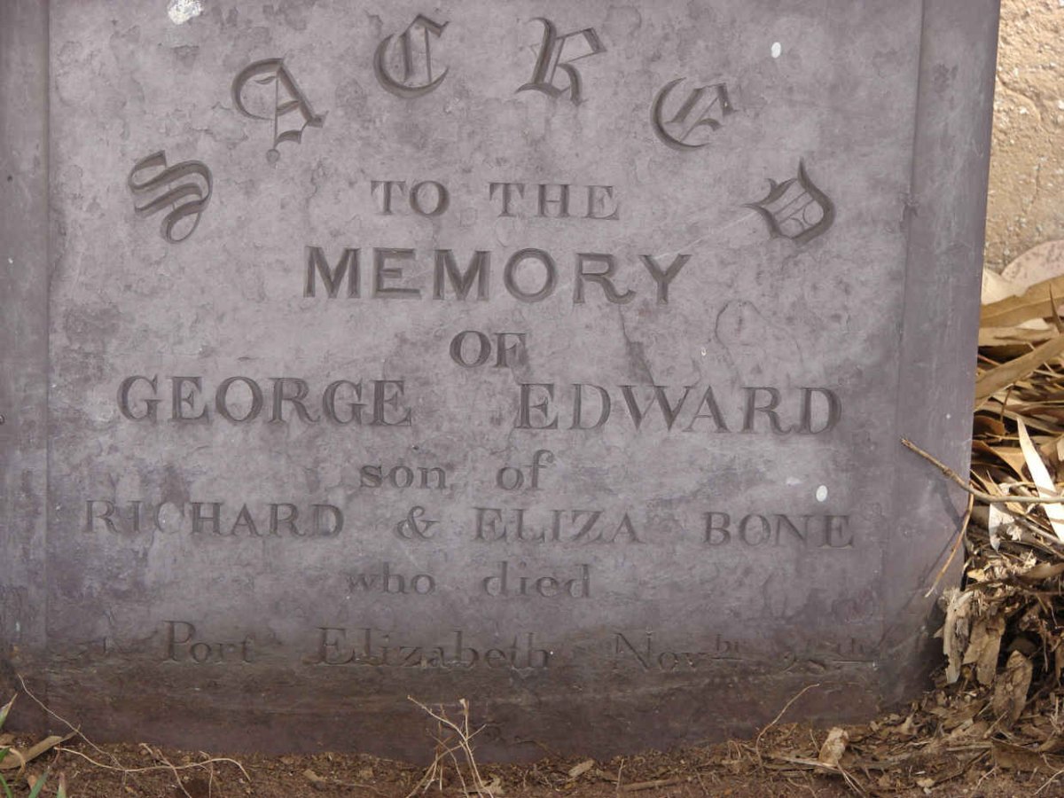 BONE George Edward -1855