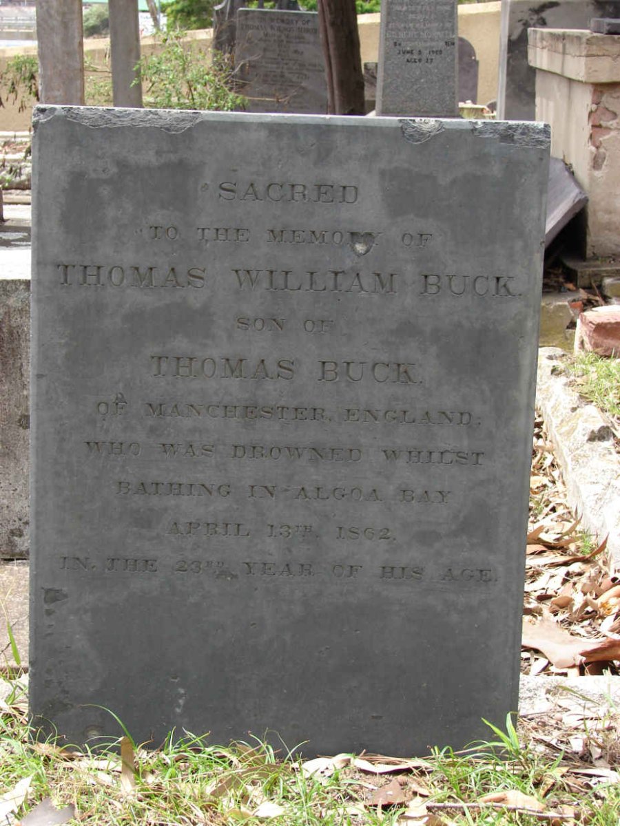 BUCK Thomas William -1862