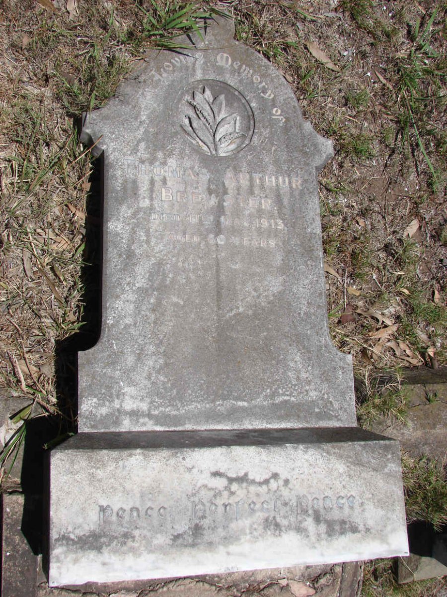 BREWSTER Thomas Arthur -1913