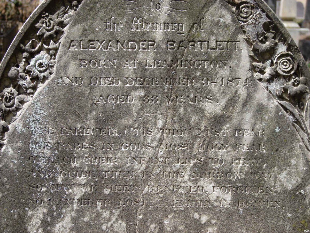 BARTLETT Alexander -1874