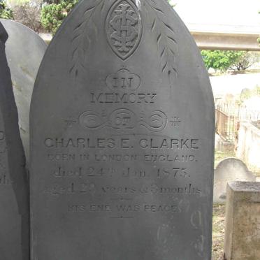 CLARKE Charles E. -1875 :: ? WAD? Mary Clarke -1876 