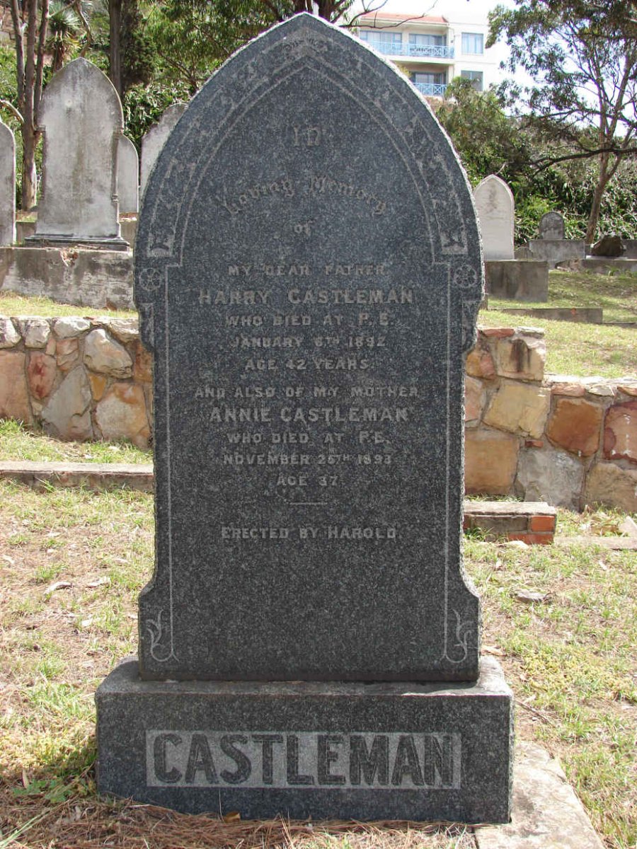 CASTLEMAN Harry -1892 &amp; Annie -1893