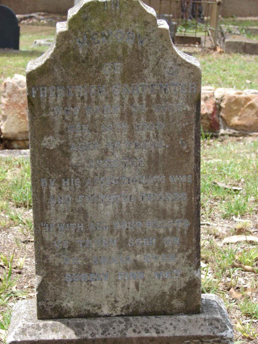 CARPENTER Frederick -1898