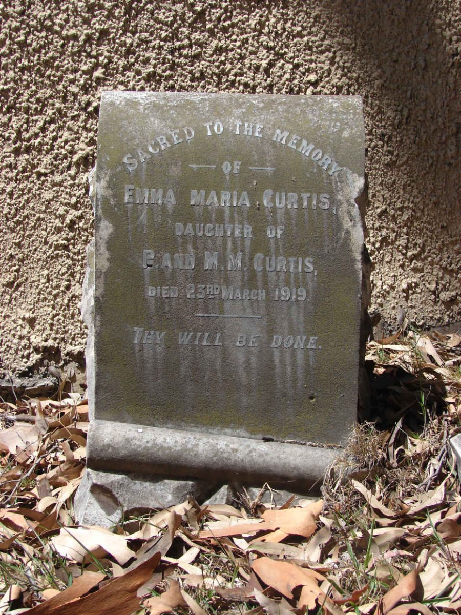 CURTIS Emma Maria -1919