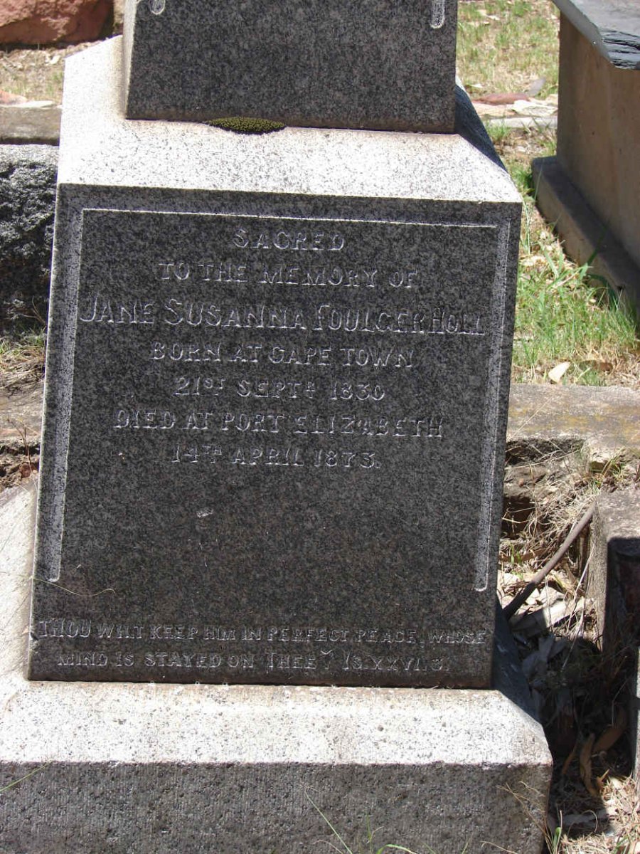 FOULGERHOLL  Jane Susanna 1830-1873