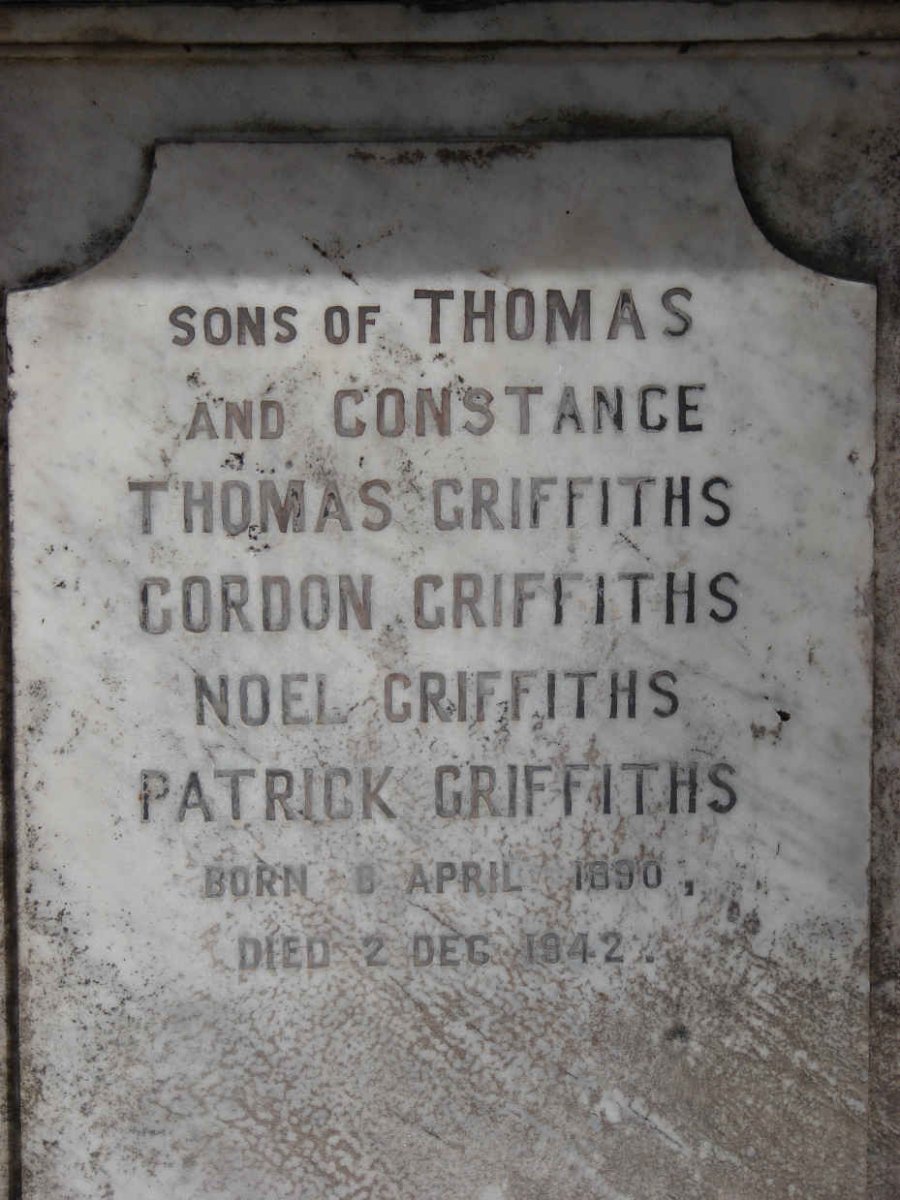 GRIFFITHS Thomas :: GRIFFITHS Gordon :: GRIFFITHS Noel :: GRIFFITHS Patrick