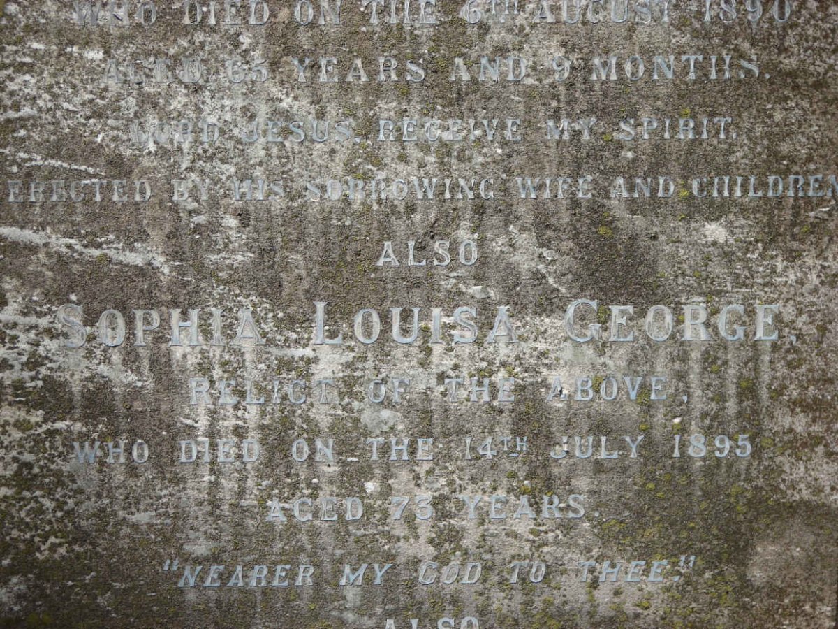 GEORGE Sophia Louisa -1895 