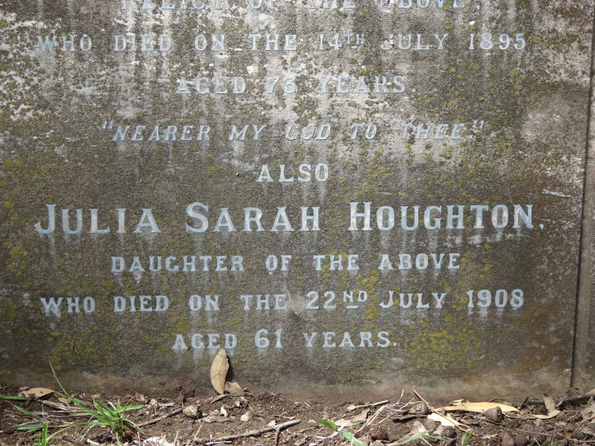HOUGHTON Julia Sarah nee GEORGE -1908