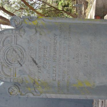 HUMPHERY George -1875 &amp; Eliza -1900