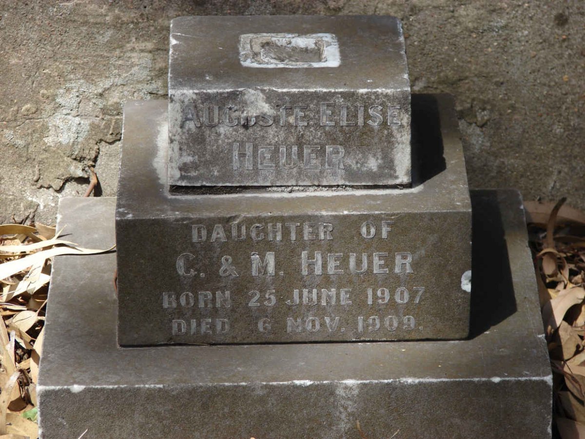 HEUER Auguste Elise 1907-1909