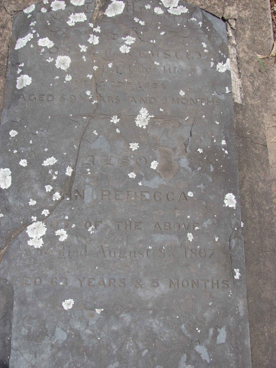 KEMSLEY Robert -1864 &amp; Ann Rebecca -1867