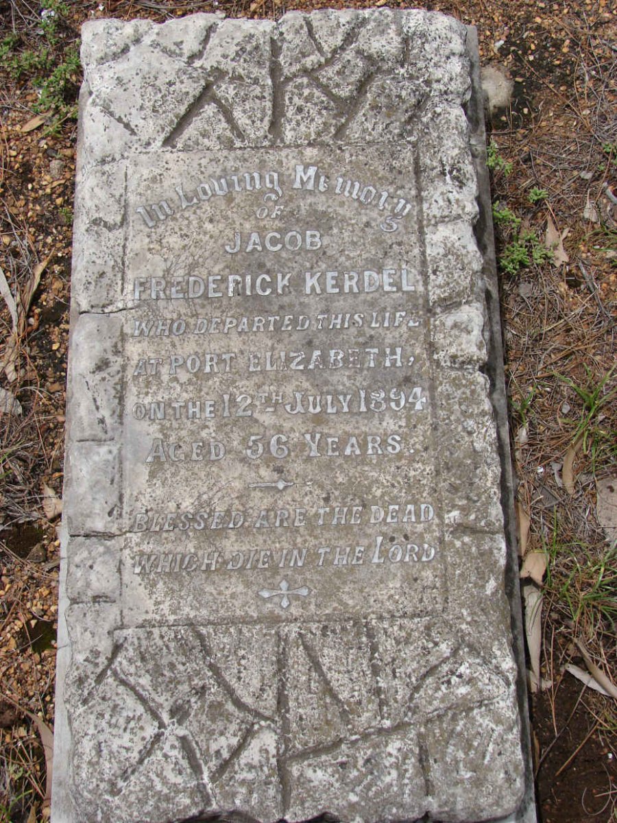 KERDEL Jacob Frederick -1894