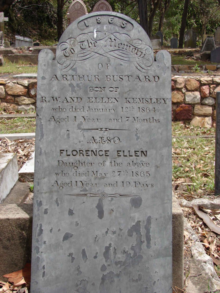 KEMSLEY Arthur Bustard -1864 :: KEMSLEY Florence Ellen -1865