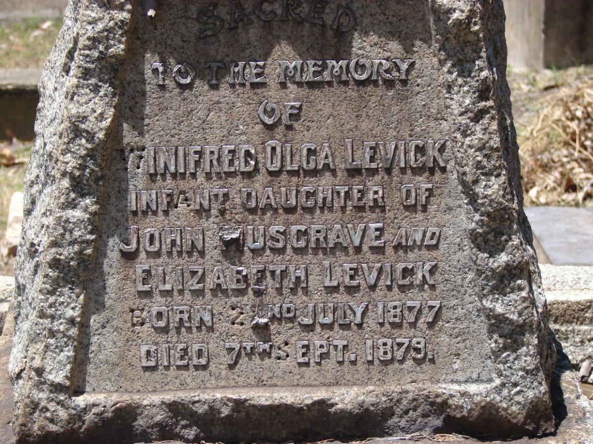 LEVICK Winifred Olga 1877-1899
