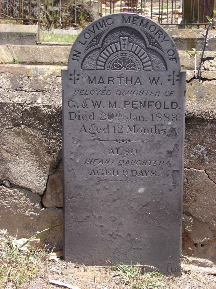 PENFOLD Martha W. -1883 :: PENFOLD Infant