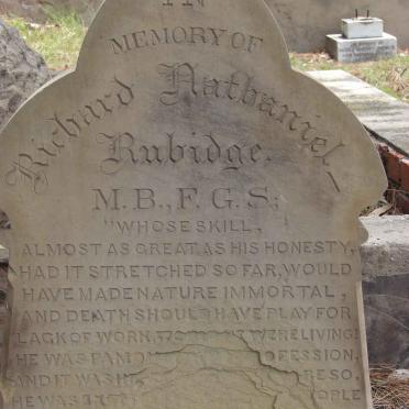 RUBRIDGE Richard Nathaniel 