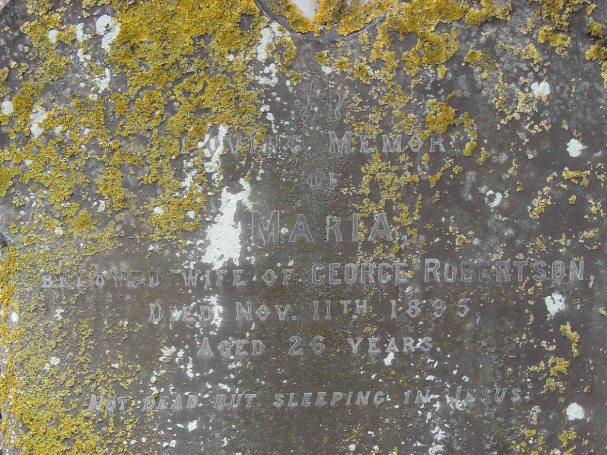 ROBERTSON Maria -1895 