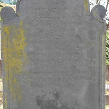 SEAMAN Robert 1841-1860 :: SEAMAN Eliza 1849-1863 :: SEAMAN William :: SEAMAN Charles Machin 1858-1874
