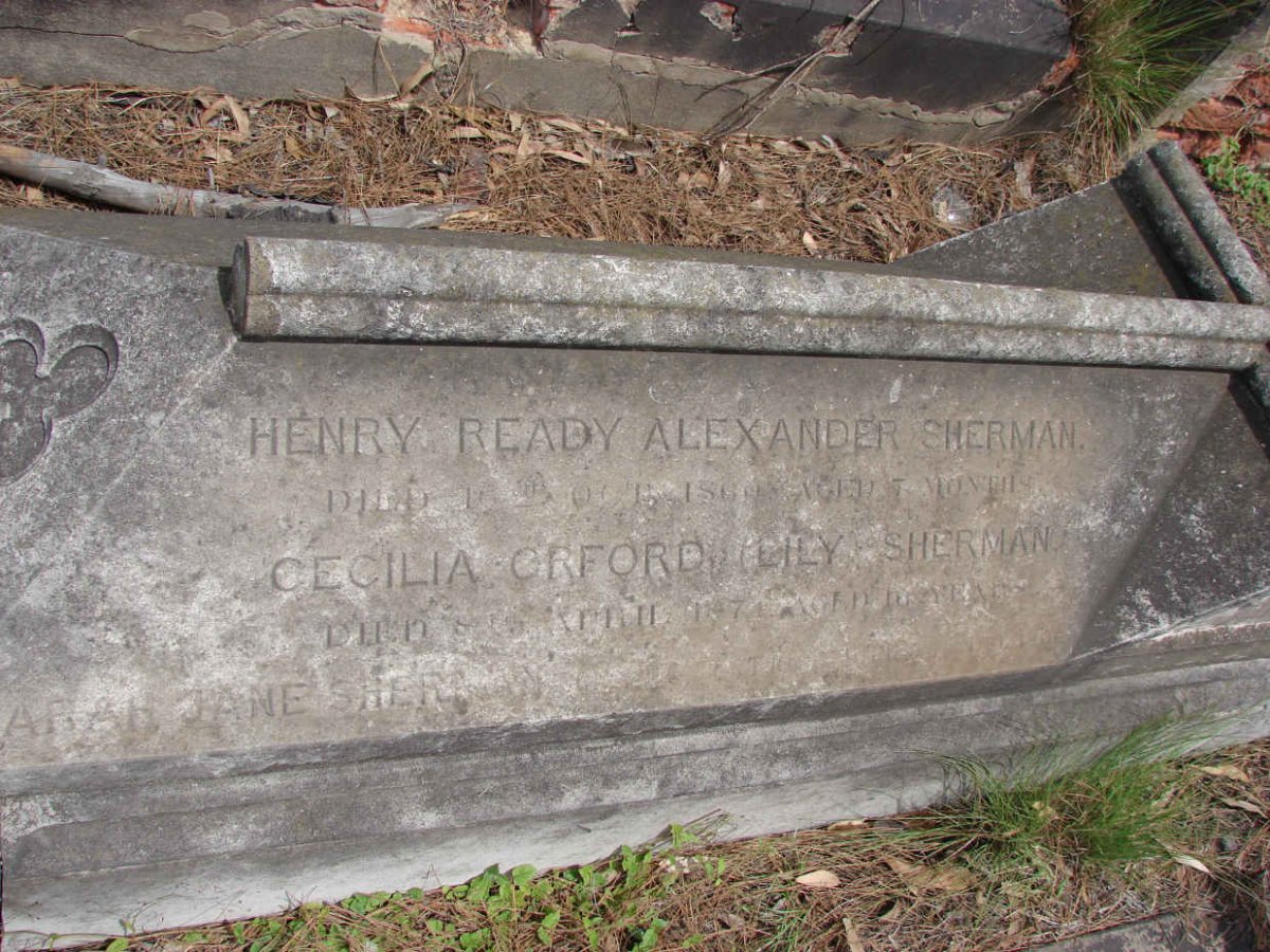 SHERMAN Henry Ready Alexander -1860 :: SHERMAN Cecilia Orford -187?