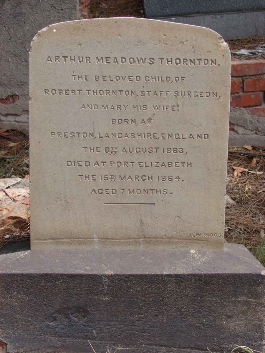 THORNTON Arthur Meadows 1863-1864
