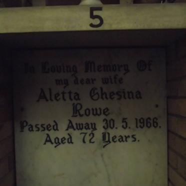 ROWE Aletta Ghesina -1966