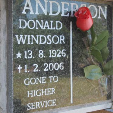 ANDERSON Donald Windsor 1926-2006