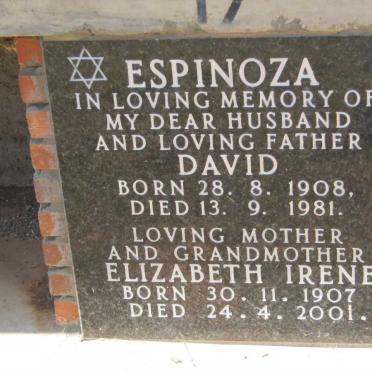 ESPINOZA David 1908-1981 &amp; Elizabeth Irene 1907-2001