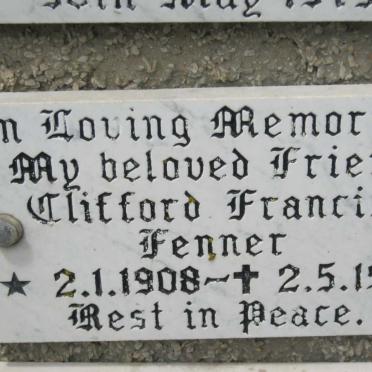 FENNER Clifford Francis 1908-1976