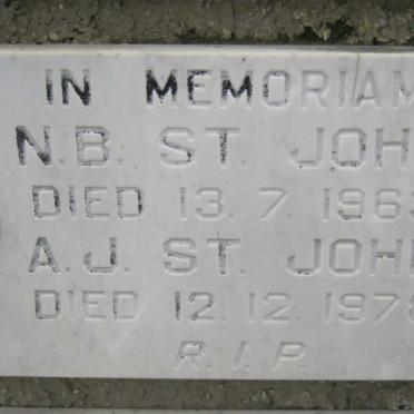JOHN N.B., St -1963 :: JOHN A.J., St -1978