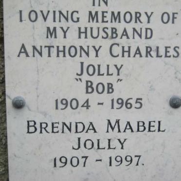JOLLY Anthony Charles 1904-1965 &amp; Brenda Mabel 1907-1997