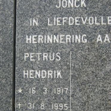 JONCK Petrus Hendrik 1917-1995