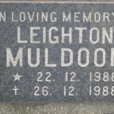 MULDOON Leighton 1988-1988