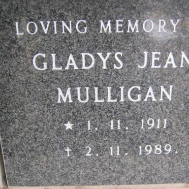 MULLIGAN Gladys Jean 1911-41989