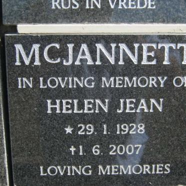 McJANNETT Helen Jean 1928-2007