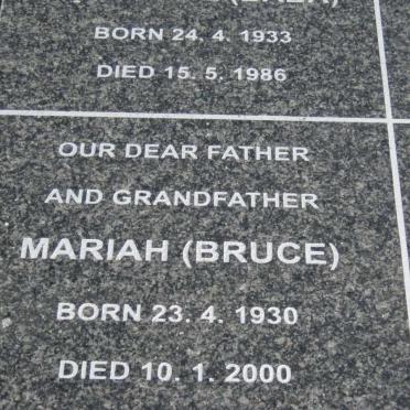 NAIDOO Mariah 1930-2000