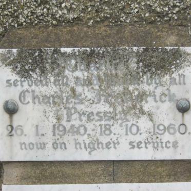 PRESSLY Charles Frederick 1940-1960
