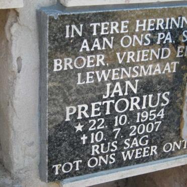 PRETORIUS Jan 1954-2007
