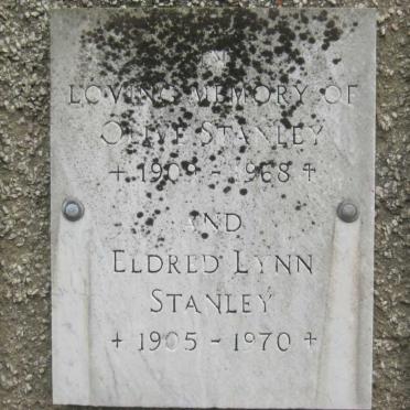 STANLEY Eldred Lynn 1905-1970 &amp; Olive 1909-1968