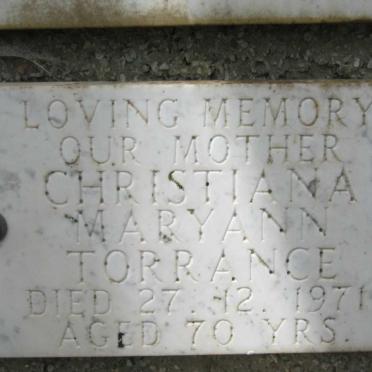 TORRANCE Christiana Maryann -1971