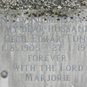 TUNE Cecil Edgar 1905-1971