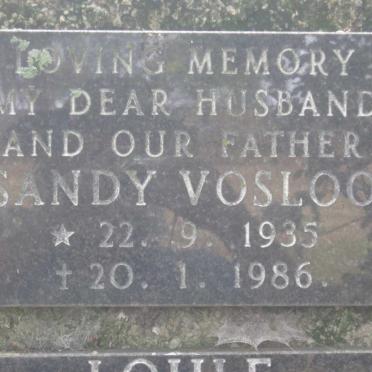 VOSLOO Sandy 1935-1986