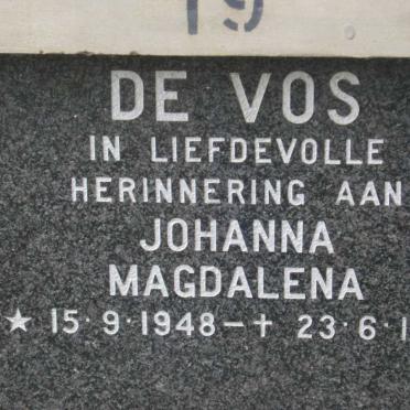 VOS Johanna Magdalena  1948-1987