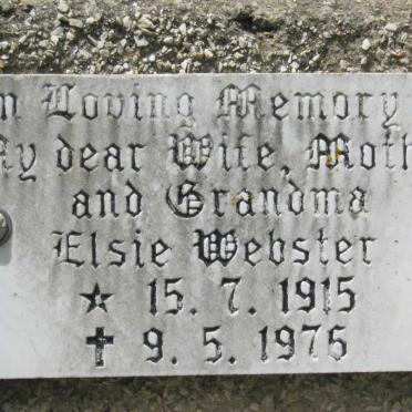 WEBSTER Elsie 1915-1975